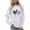 White, variant on Women Sweatshirts Pullover Tops Shirts Letter and Chicken Printed Long Sleeve Hoodless Crewneck Pullover Loose Fit Tops Casual Fall Outfits Clothes Beige-L