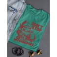 thumbnail image 3 of Don't Stop Believin' Christmas Santa Tee, 3 of 4