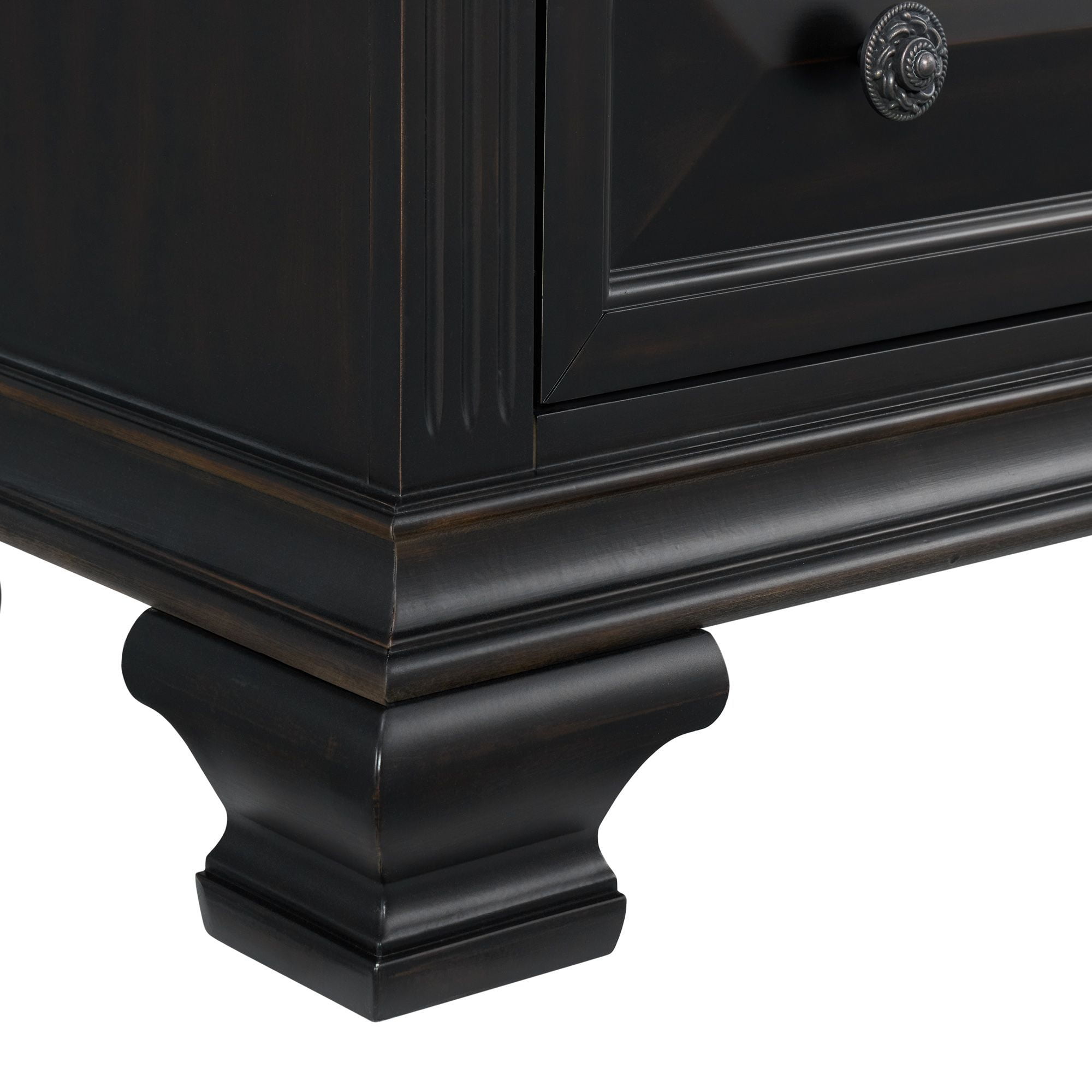 Picket House Furnishings Sumner 2-Drawer Nightstand with USB in Black