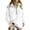 White, variant on Oversized Half Zip Sweatshirt for Women Sherpa Pullover Tops with Pockets Fuzzy Fleece Stand Collar Sweatshirt (Pink 2XL)