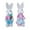 E3-2Pcs Woven Bunny, variant on Rabbit Decorations Rabbits Bunny Animal Model 2pcs Easter Theme Party Supplies Ornaments 23cm/9in