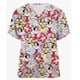 thumbnail image 2 of Camiseta de mujer con estampado de princesas de Disney de alta calidad, cuello en V, uniforme de enfermera fino de dibujos animados, manga corta, tono saludable, 2 of 4