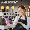 thumbnail image 6 of 18oz Travel Coffee Mug, 316 Stainless Steel Vacuum Insulated Tumbler with 2-in-1 Straw Lid & Strap, Color Gradient Print, 6 of 6