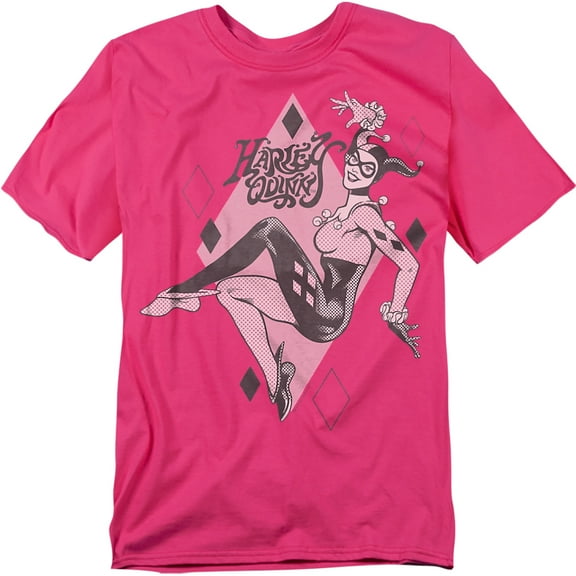 DC Comics Men's Harley Quinn T-shirt Small Hot Pink