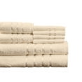 thumbnail image 2 of Lavish Home 8PC 650GSM 100% Cotton Towel Set for Bath, Gym, or Spa (Beige), 2 of 2
