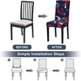 thumbnail image 6 of Chair Covers, Dining Room Chair Covers Stretch Chair Covers for Dining Room 6 Pack,Dining Chair Covers Dining Chair slipcovers for Dining Room,Kitchen,Hotel,Ceremony, 6 of 6
