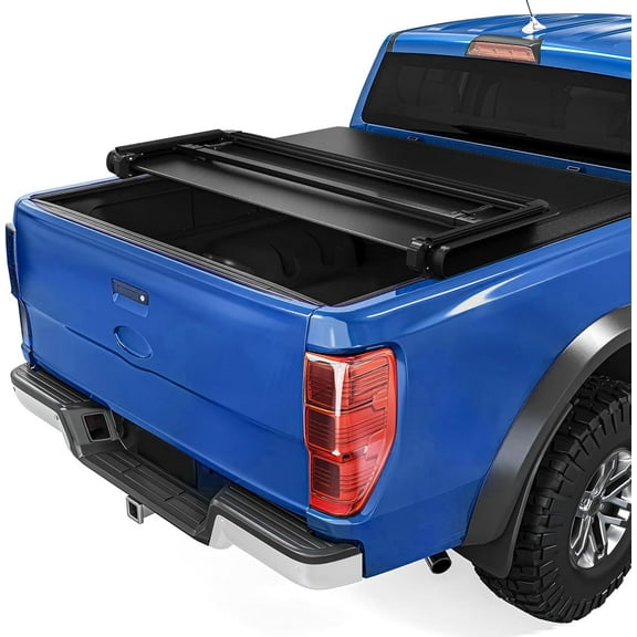 Soft Tri-Fold Truck Bed Tonneau Cover Compatible with 2016-2023 Toyota Tacoma TRD Short Double cab 6’/73.7" Bed (Excludes Trail Special Edition Storage Boxes)