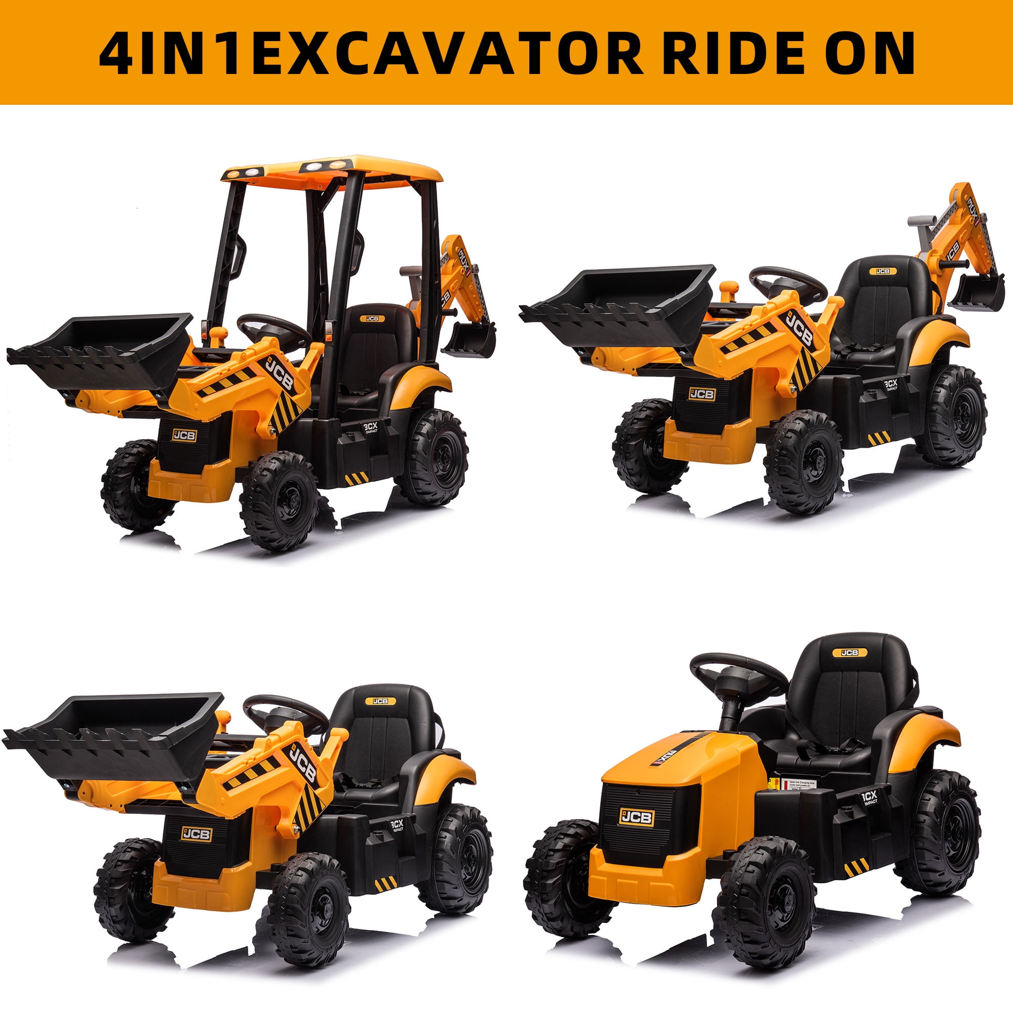 Battery powered ride on backhoe sales