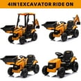 JCB Excavator Ride On & Bulldozer, 12V Battery Powered Construction