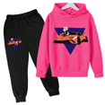 thumbnail image 4 of Abrigo para niños, ropa encantadora, mercancía A4, sudadera con capucha de marca, ropa deportiva, ropa para niñas y niños, pantalón superior, conjunto de moda informal de 2 a 13 años, 4 of 5