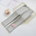 thumbnail image 4 of Tfken Leggings Toddler Fashion Slim Straight Bow Print Leggings Pants Light Gray Size 2-3 Years, 4 of 4