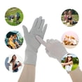 thumbnail image 4 of Unique Bargains 1 Pair Sunblock Mittens Leaf Sun Block Driving Gloves for Women Gray, 4 of 5