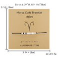 thumbnail image 4 of TechWave Code Password Twelve Constellation Bracelet Alphanumeric Couple Bracelet Wedding Party Valentine's Day Anniversary Souvenir Birthday For Girlfriend Altimeter Watch Rings for Women Set Charm, 4 of 8