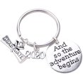 thumbnail image 1 of Graduation Keychain Metal 2020 Diploma Pendant Keyring Letters Engraved Key Holder Graduation Gifts Party Favor Car Key Bag Decor, 1 of 8