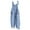 Blue, variant on Feancey Plaid Jumpsuits for Women Plus Size Linen Bib Overalls Summer Tie Strap Sleeveless Rompers Beach Casual Baggy Playsuits with Pockets Blue S