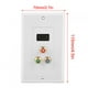 thumbnail image 5 of Conector De Salida, Placa De Pared Blanca HDMI + 3RCA, Placa Frontal De Pared De Audio Y Video, ABS HD 1080P Para Oficina En Casa YLSHRF HDMI RCA Wall Plate, 5 of 8