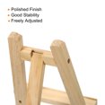 thumbnail image 4 of Unique Bargains 7.9' Mini Wooden Easel Stand, 4 Pack Table Use Triangle Holder for Displaying Photos, Wedding, Wood Color, 4 of 5