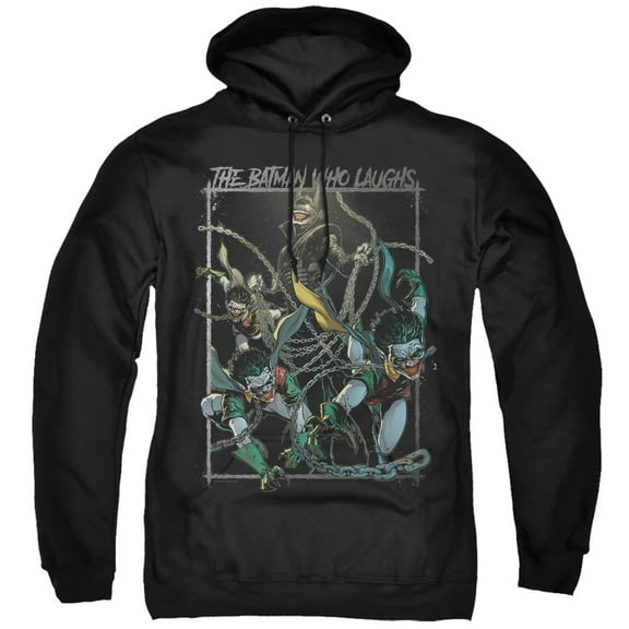 Batman Batman Who Laughs Adult Pullover Hoodie Sweatshirt Black