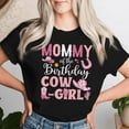 thumbnail image 2 of Mommy of the Birthday Cowgirl T-Shirt – Rodeo Party B-Day Girl Matching Tee – Western Theme Birthday Outfit for Mom – Cute Country Party Apparel for Women, 2 of 3