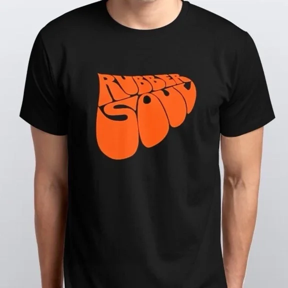 RUBBER SOUL T-SHIRT sizes S M L XL XXL colours Black, White