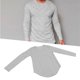 thumbnail image 5 of Camiseta De Manga Larga Con Cuello Para Hombre, Ajuste Regular, Ajuste Delgado, Color Liso, 5 of 7