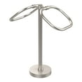 thumbnail image 2 of Two Ring Oval Guest Towel Valet - Satin Nickel / Grooved, 2 of 5