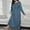 Dark Blue, variant on JUSLIO Womens Nightgown Graphic Print Sleepwear Long Sleeve Nightgown Sleep Dress Round Collar Loungewear Army Green Robes Nightgowns Pajama