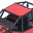 thumbnail image 3 of Coque de carrosserie de voiture télécommandée en plastique, cage de sécurité RC, accessoires pour modèle de voiture Axial SCX10 rouge, 3 of 4