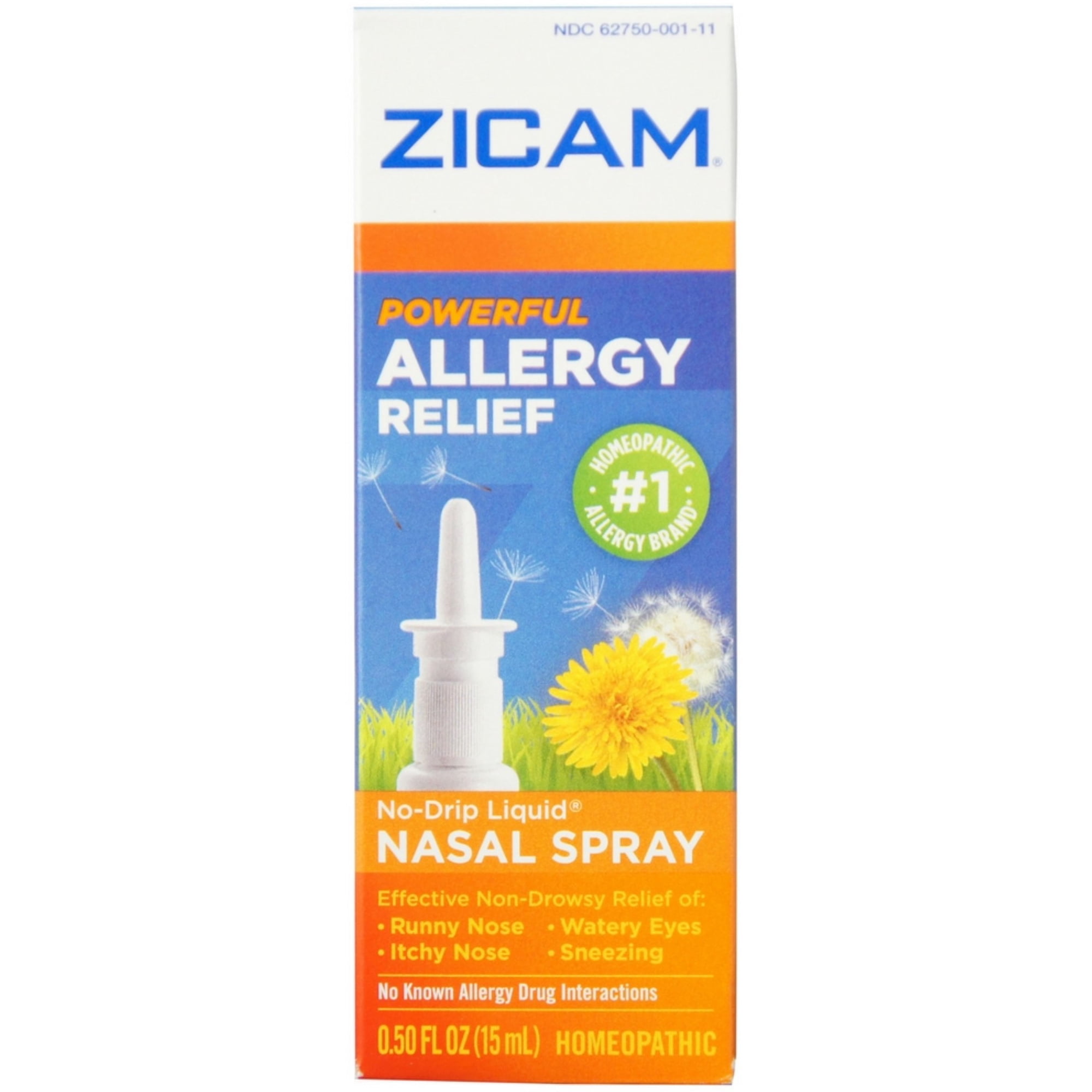 Zicam Powerful Allergy Relief Non-Drowsy Liquid Nasal Spray, 0.5 Oz