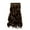 6-Medium Chestnut Brown, variant on 20" Curly 3/4 Full Head Synthetic Hair Extensions Clip On/in Hairpiece 5 Clips 140g (10H613#)