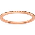 thumbnail image 1 of 10K Rose Gold 1.2mm Criss-Cross Pattern Stackable Band (Size 6.5) Made In United States 1stk20-120r-6.5, 1 of 5