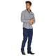 thumbnail image 2 of Camisa Hombre Formal Slim Fit Cuello Tejido Negro Cuadros negro M Incógnita 770189, 2 of 5