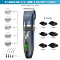 thumbnail image 3 of oneisall Dog Clippers 50db Low Noise, 2-Speed Quiet Dog Grooming Kit Rechargeable Cordless Pet Hair Clipper Trimmer Shaver for Small and Large Dogs Cats Animals - Navy, 3 of 7