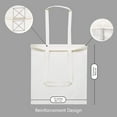 thumbnail image 3 of MyOrganicBag Unisex Cotton Blank Shopper Tote Bags, Beige, 12-Piece, 3 of 9