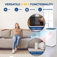 thumbnail image 3 of SereneLife Aire acondicionado portátil 8000 BTU - Unidad de aire acondicionado compacta e independiente de un solo conducto con modos de refrigeración, deshumidificador y ventilador, eficiencia energé, 3 of 5