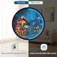 thumbnail image 5 of Indoor 12' Voice-Activated Luminous Decoration Wall Clock With LED Night Light Toadstools on Ground, 5 of 8