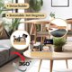 thumbnail image 3 of Bandeja portavasos para sofá con construcción de madera de bambú de silicona suave, resistente al agua y a los derrames, soporte giratorio extraíble de 360°, tamaño compacto para múltiples usos,, 3 of 5