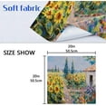 thumbnail image 5 of GZHJMY Summer Sunflower Painting Cloth Napkins Washable Reusable Polyester Dinner Napkins 20 x 20 Inch for Home Weddings Parties Holiday Table Napkins Set of 6, 5 of 6