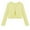 Yellow, variant on Xyant Girls Open Front Cardigan Kids Girls Shrug Children Knit Long Sleeve Bolero for Girls with Button Closure (White,7-8 Years)