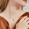 thumbnail image 3 of Owl Necklace 925 Sterling Silver Necklace for Women Cute Animal Round Pendant Necklace Rose Gold Plated Owl Jewelry for Women Gifts, 3 of 5