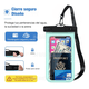 thumbnail image 2 of 2pz Funda Bolsa Protectora Impermeable Para Teléfono Móvil Xtellar negro, 2 of 3