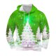 thumbnail image 1 of Sudadera con capucha para hombre, informal, con cordón, estampado navideño, deportiva, blusa de poliéster, 1 of 4