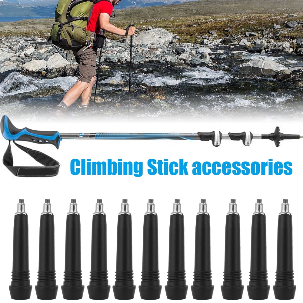 8pcs Premium Tungsten Climbing Rod Tips Trekking Sticks Tips 