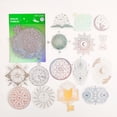 thumbnail image 6 of 90 Pcs Holographic Stickers, Glitter Shiny Iridescent Transparent Resin Sticker Decals for Scrapbook Junk Journal Water Bottles Paper Craftsstyle:style 4;, 6 of 6