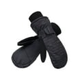 thumbnail image 3 of Kids Thinsulate Lining Waterproof Snow Ski Mittens, Black, 10-12Y, 3 of 3