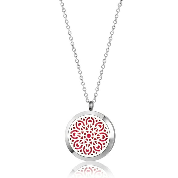 Anavia Fantasy Flower Aromatherapy Jewelry Essential Oil Necklace with Gift Box