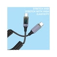 thumbnail image 5 of USB C PD100W Fast Charging Intelligent Display Data Cable, Stretchable Spring Cord for Notebook, Phone, 5 of 11