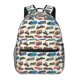 thumbnail image 1 of Balery Train Mochila Escolar Impresa, Mochila Ligera para Viajes Casual, Mochila Duradera y Cómoda Multifuncional, Mochila para Laptop-One Size, 1 of 5