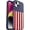 American Flag, variant on OtterBox iPhone 14 and iPhone 13 Symmetry Series+ Case with Magsafe, Pearlescent