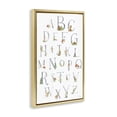 thumbnail image 4 of Stupell Industries Soft Cottage Alphabet Town & City Painting Gold Floater Framed Art Print Wall Art, 21 x 31, 4 of 10